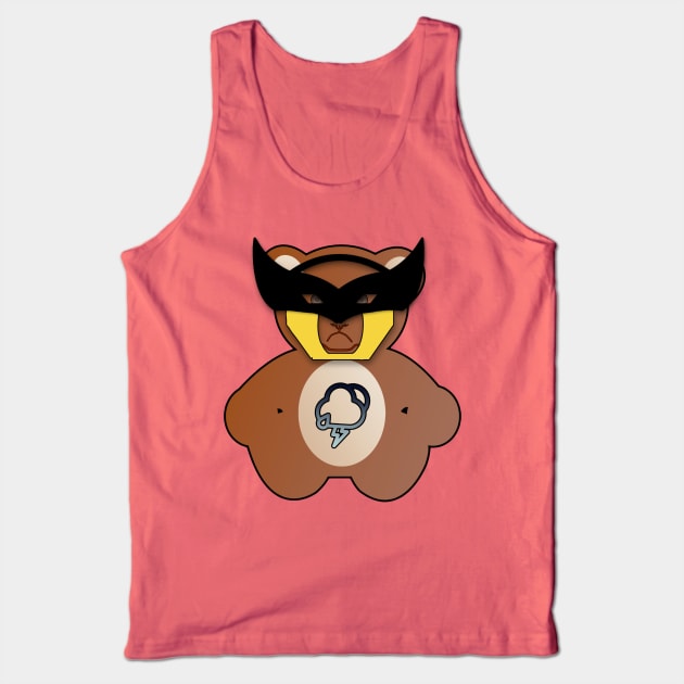 WOLVERINE GRUMPY TEDDY Tank Top by BoneArtPetite